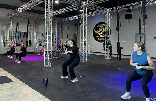 Bungee fitness class at Halo Fitness Bungee in Searcy, Arkansas